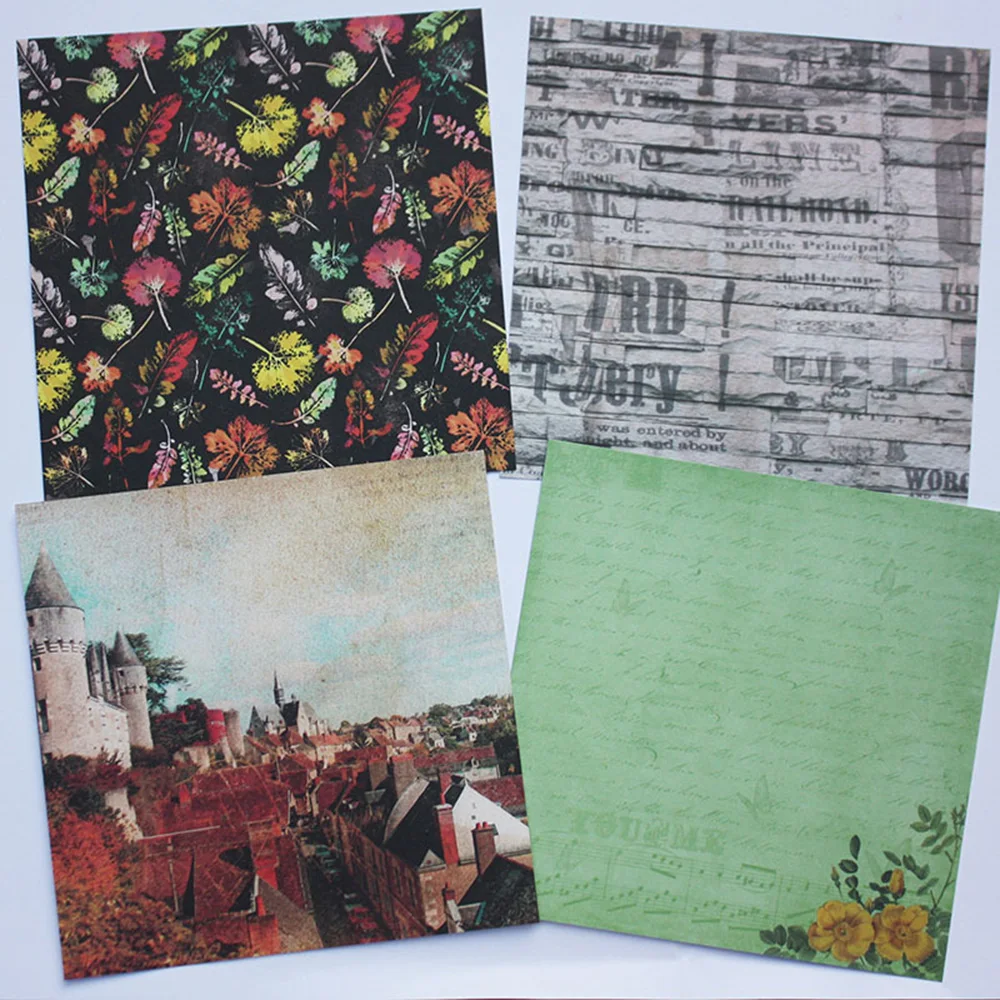 24 листа зимняя история красивая леди Скрапбукинг колодки бумаги оригами