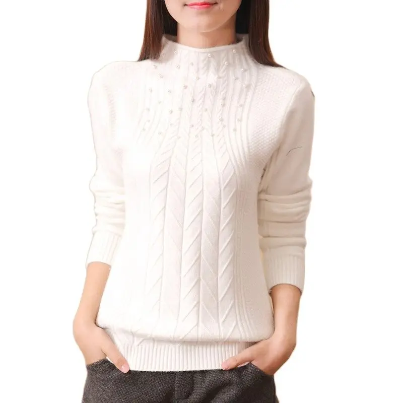 Лидер продаж новинка 2021 универсальный облегающий свитер на осень и зиму женская