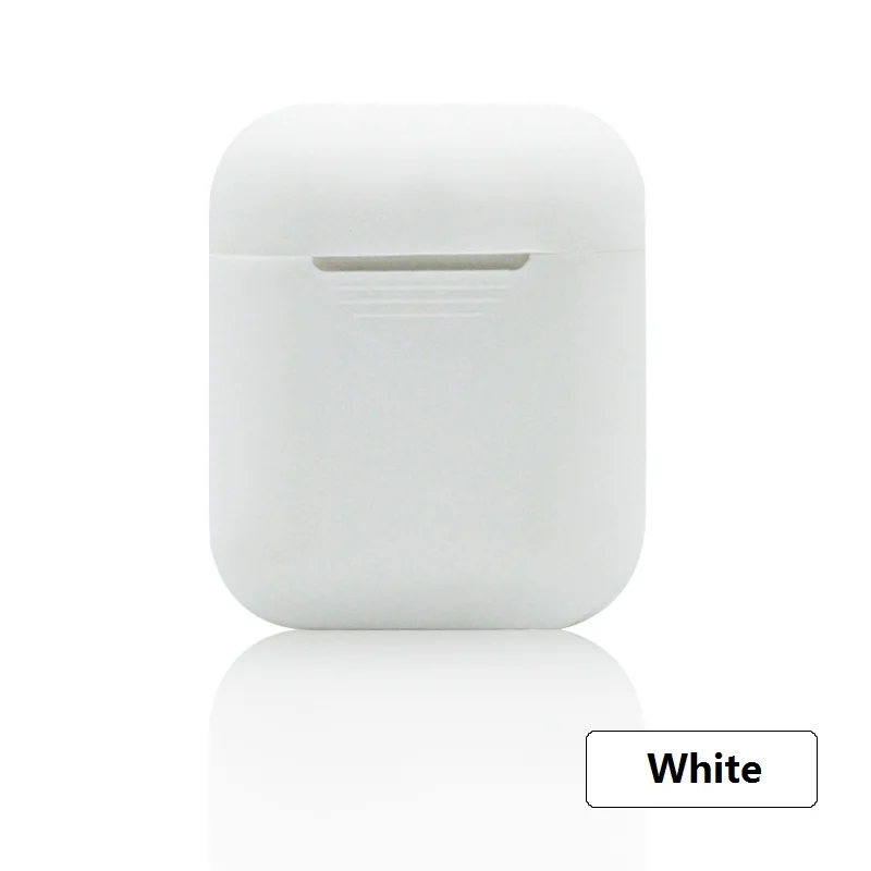 White ТПУ силиконовый Bluetooth беспроводной чехол для наушников Защитный чехол для Airpods кожа аксессуары для Apple Airpods зарядная коробка - Цвет: White