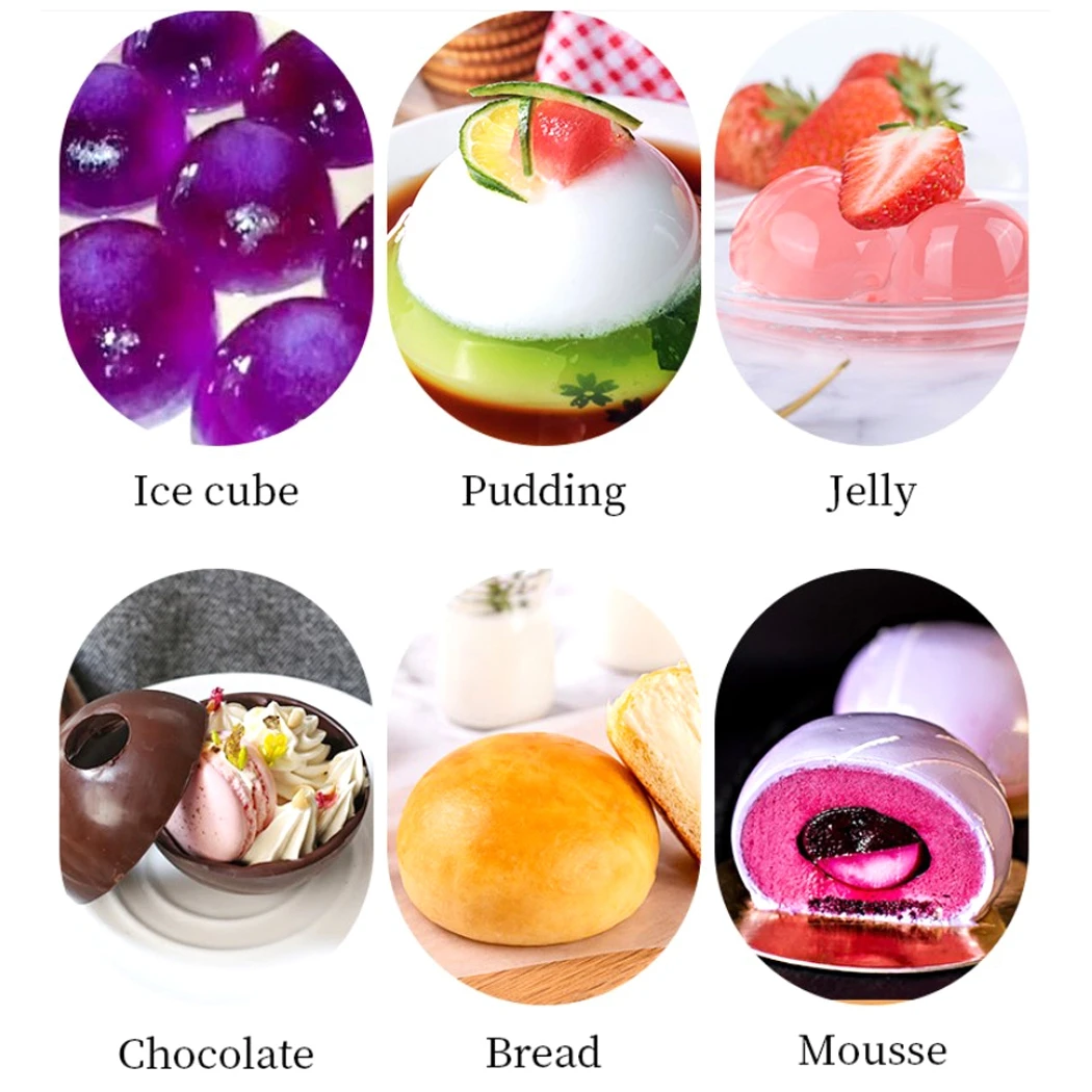 

Half Sphere Silicone Soap Molds Bakeware Cake Decorating Tools Pudding Jelly Chocolate Fondant Mould Ball Biscuit Baking Moulds