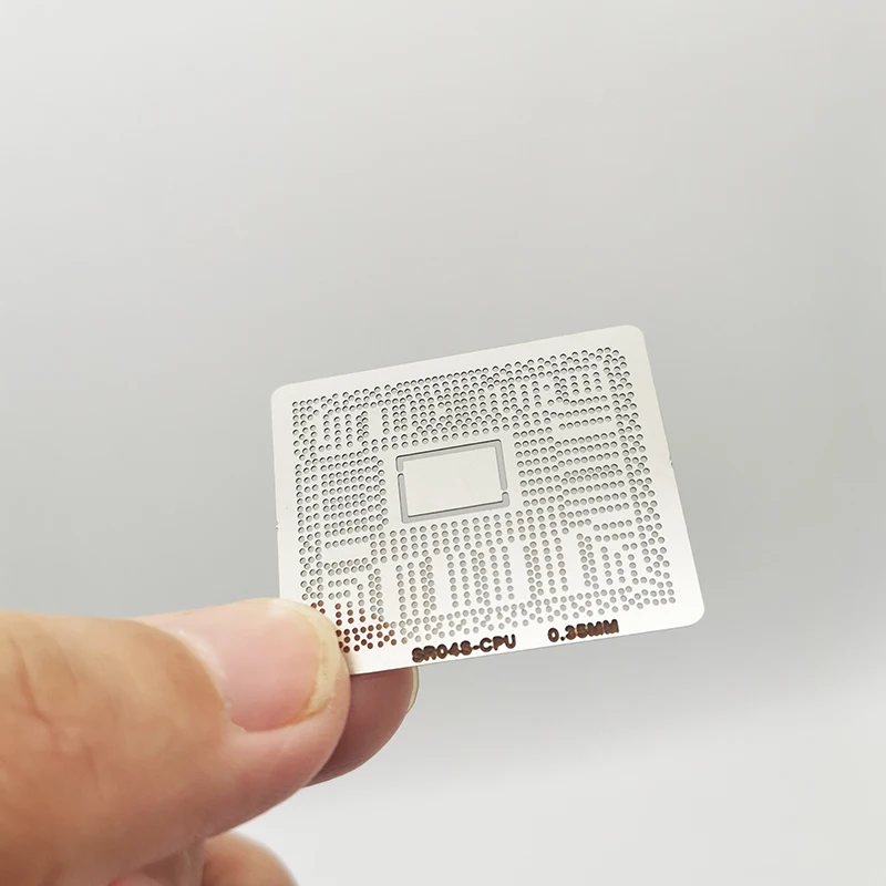 

Direct Heating Stencil For SR046 SR04A SROCV SROCW SR06Y SR04G SR03W SR0N8 SR08N SRO8N SROFB SR0XL SR0XF SR0N9 CPU 0.35MM Reball