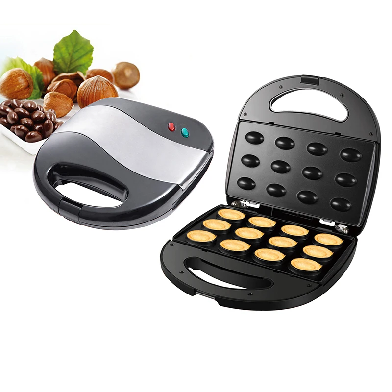 Offerte Mini Elettrico Torta Di Noci Maker Dado Waffle Macchina Per Il Pane Sandwich Ferro Tostapane Cottura Colazione Pan Forno Piatti Antiaderenti