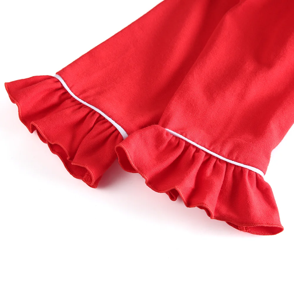 Одежда для малышей Пуговицы пижамы девочек 100% хлопок Детские простые милые с