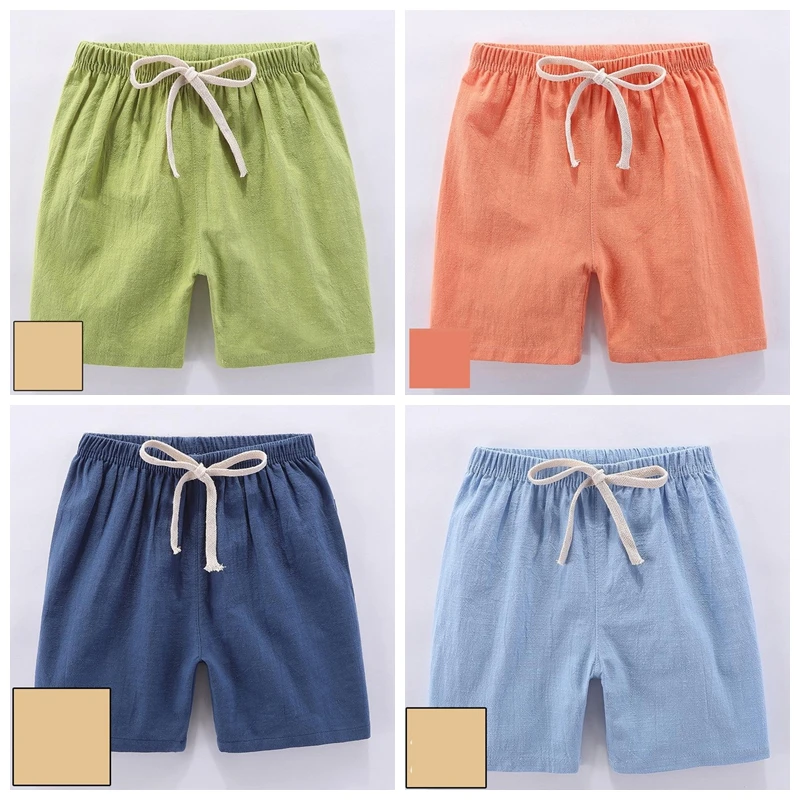 Шорты детские карамельных цветов Пляжные штаны для мальчиков и девочек модная