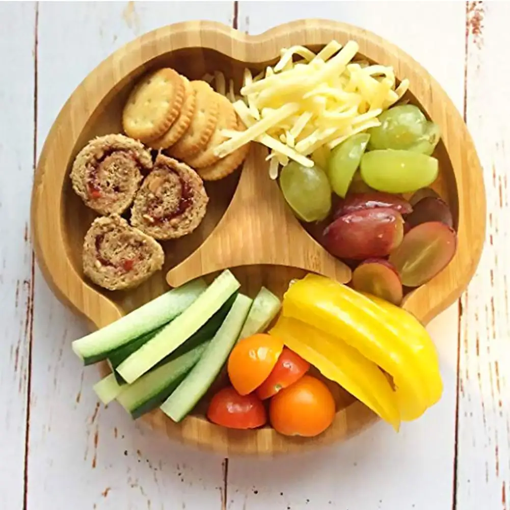 Столовые приборы для дома Набор детских бамбуковых присосок набор ложек