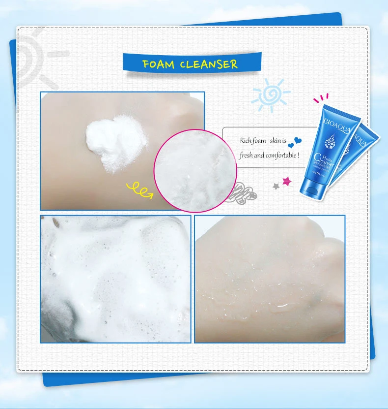 

Hydra Cleanser Foam Cleanser Cleaning face washing products Face Skin Care Moisturizing Oil Control Skin Facial Cleanser