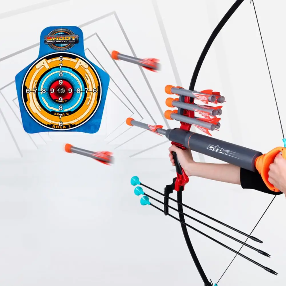 

Child Boy Shooting Simulation Bow And Arrow Set Toy Foldable Parent-child Interaction Outdoor Role Playing Birthday Gift