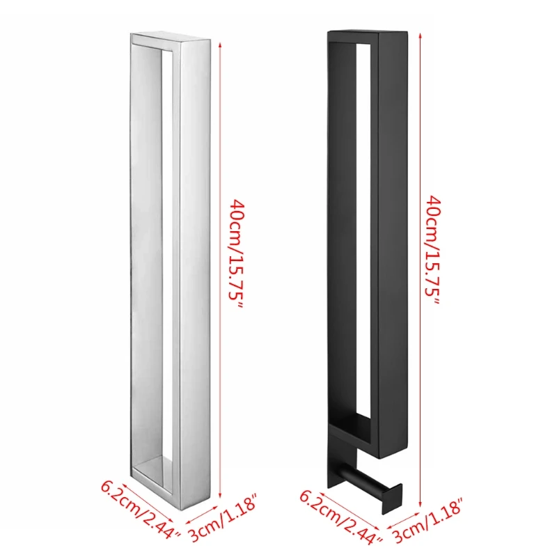 

Bathroom Stainless Steel Towel Rack Self-Adhesive Wall Mounted Washcloth Holder