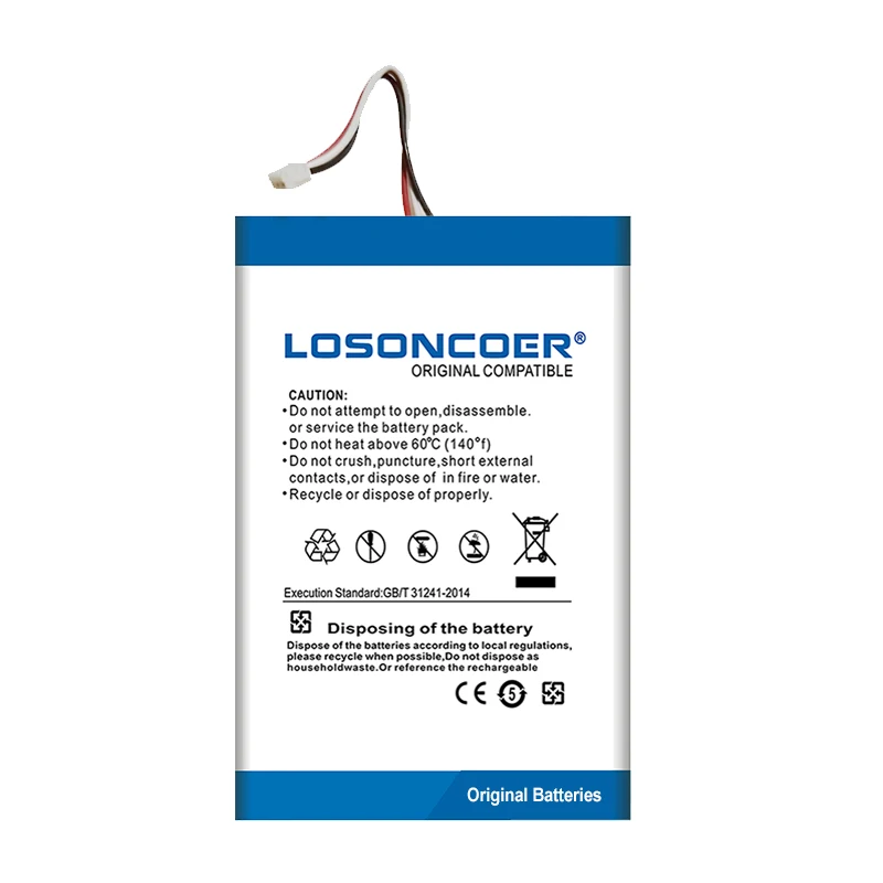 100% Оригинальный аккумулятор LOSONCOER 6200 мА · ч для GPD XD Plus XDPlus