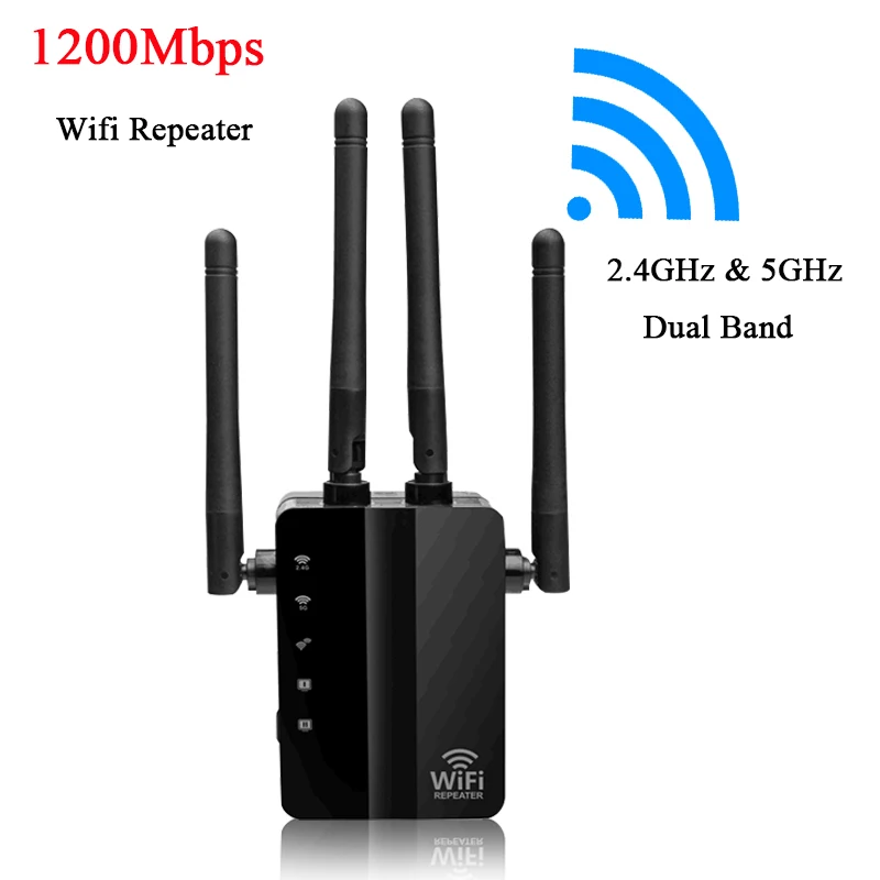 Беспроводной Wi Fi ретранслятор маршрутизатор 300/1200 Мбит/с двухдиапазонный 2 4/5G 4