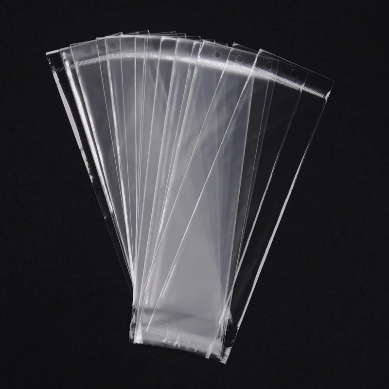 

Pandahall 100Pcs 26x7cm Rectangle Clear Cellophane Bags Good for Bakery, Candle, Soap, Cookie Poly Packaging Bags