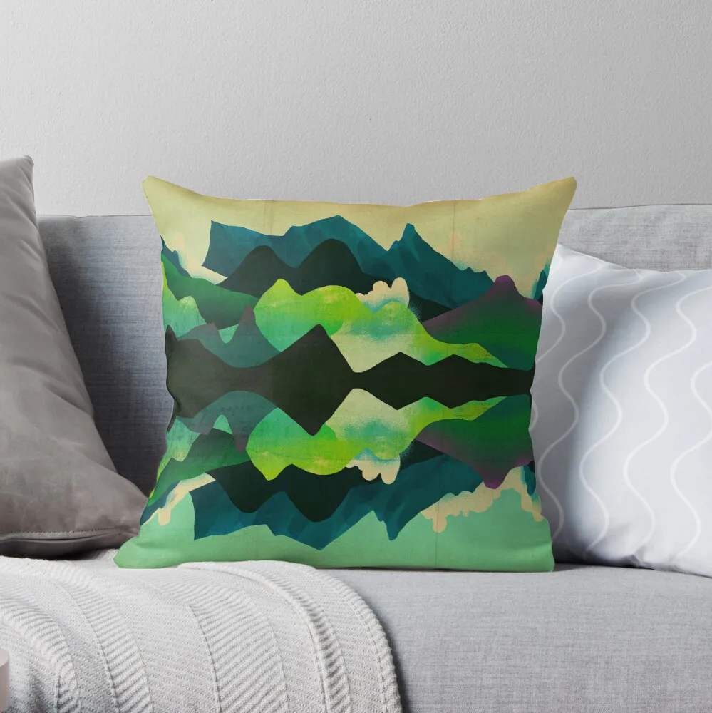 

Mountain Reflections Throw Pillow Cushion Cover Polyester throw pillows case on sofa home living room car seat decor 45x45cm