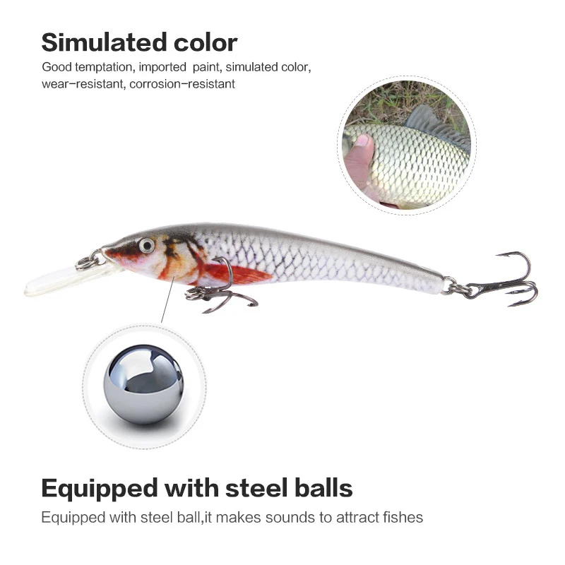 7 5 см 3g Картеры рыболовные приманки жесткие аристические плавающие Гольян