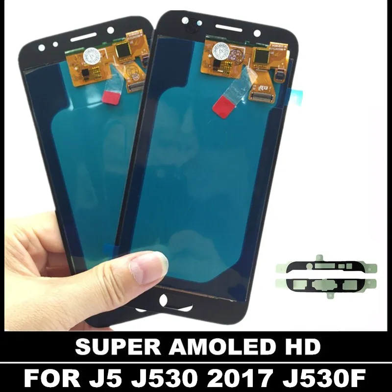 AMOLED ЖК-дисплей s для Samsung Galaxy J5 j530 J530F ЖК-дисплей сенсорный дигитайзер экран с датчиком яркости Замена