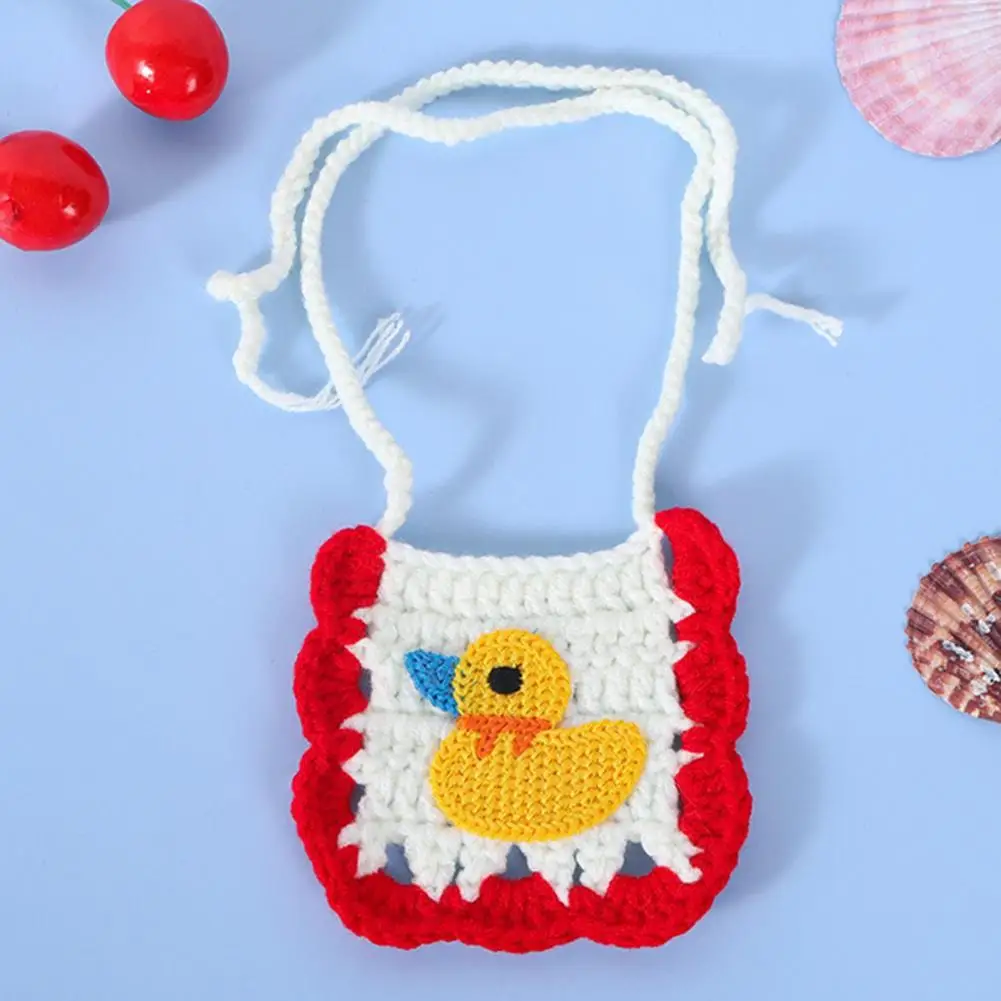 

Cartoon Pattern Woolen Yarn Non-fading Pet Knitted Collar Pet Supplies