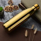 Портативный термос из нержавеющей стали, Изолированная бутылка для воды, дорожные кофейные кружки, 500 мл, термос с двойными стенками и красивым рисунком