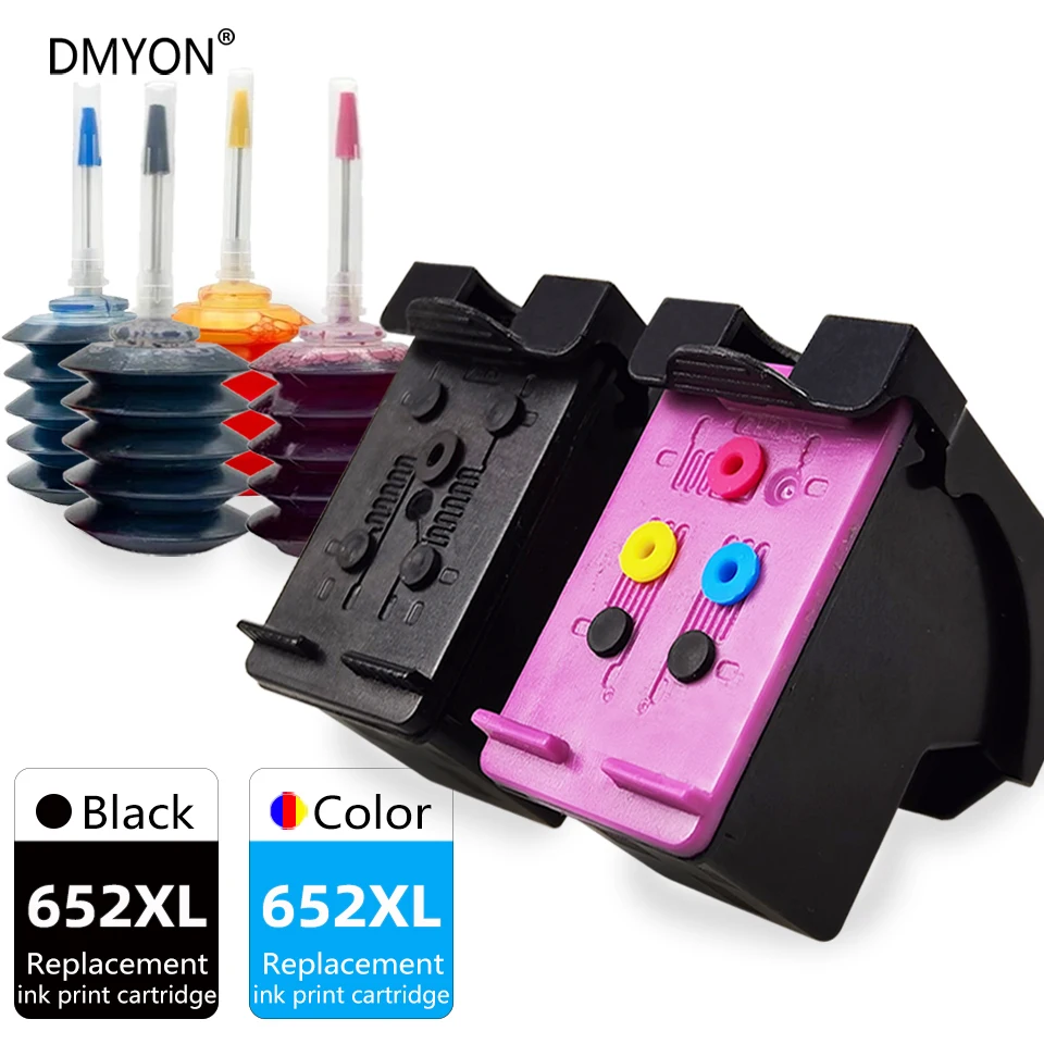 

Larger Capacity Ink Cartridge Compatible for HP 652 XL Deskjet Ink Advantage 5275 5276 5278 5075 5076 5078 5085 5088 Printer