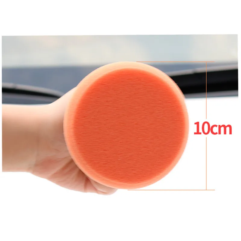 6Pcs/Set Car Wax Wash Polish Pad Sponge Cleaning Foam Kit Terry Cloth Microfiber Applicator Pads W/ Gripper Handle Car-Styling images - 6