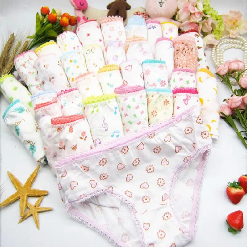 Мягкие удобные хлопковые трусики для девочек детские короткие 18 шт./лот|Трусики| |