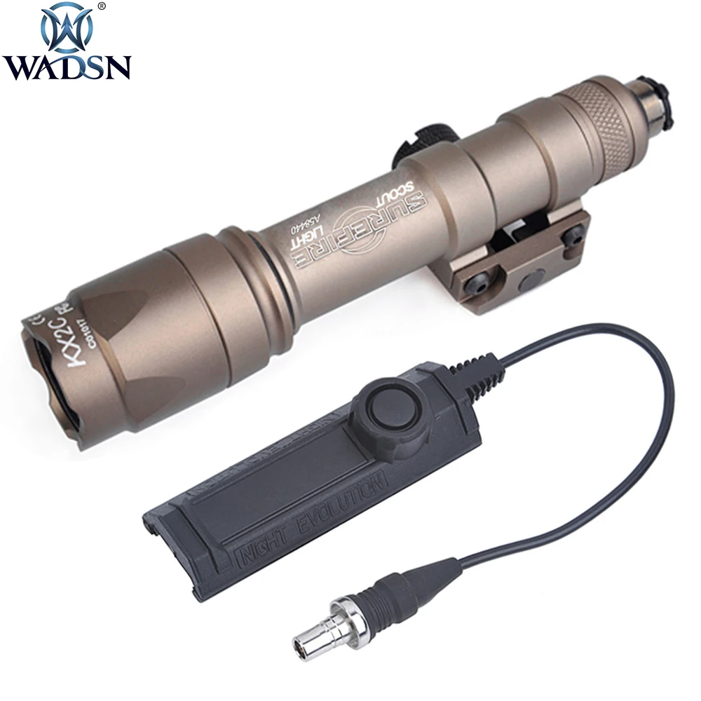 WADSN Airsoft suprefir M600 M600C скаутский фонарик 340 люмен светодиодный светильник для охотничьего оружия с двойной функцией Tape Swtich