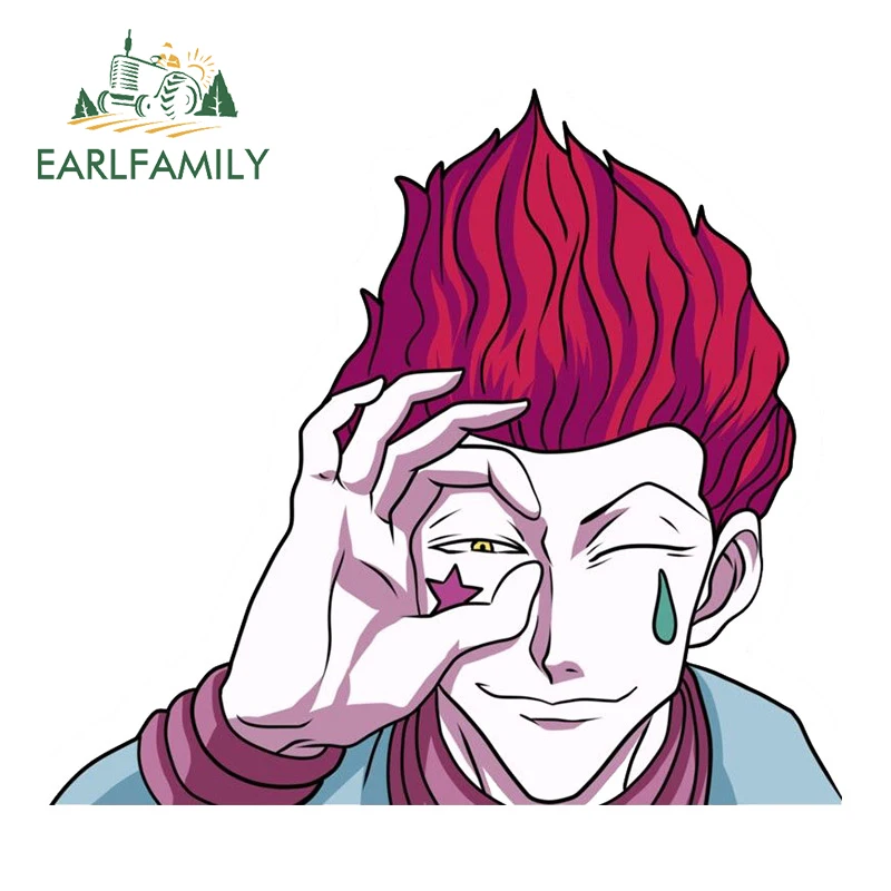

EARLFAMILY 13 см x 11,8 см для Hisoka мотоциклетная наклейка на окна персональные Мультяшные автомобильные наклейки аниме на лобовое стекло JDM украшение