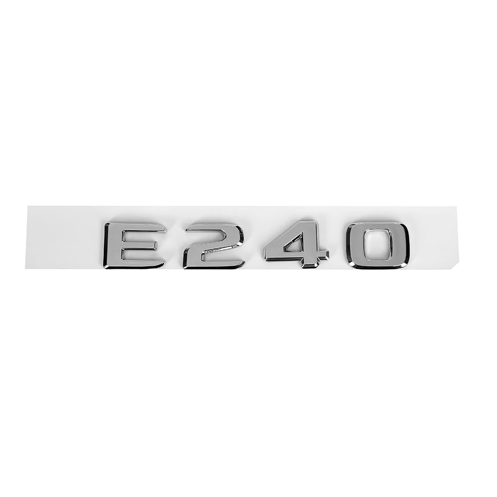 Хромированные буквы с цифрами для заднего багажника E Class E180 E200 E220 E260 E320 E350 |