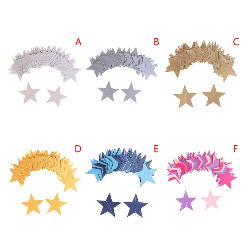 Модная ручная работа баннер подвесная настенная бумага Звездные гирлянды