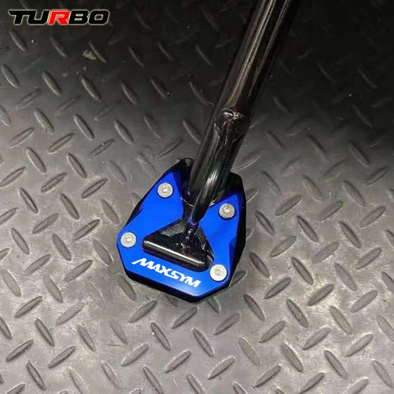 

For SYM MAXSYM 400 MAXSYM400 2021 2022 Scooter Accessories CNC Kickstand Foot Side Stand Extension Pad Support Plate Enlarger