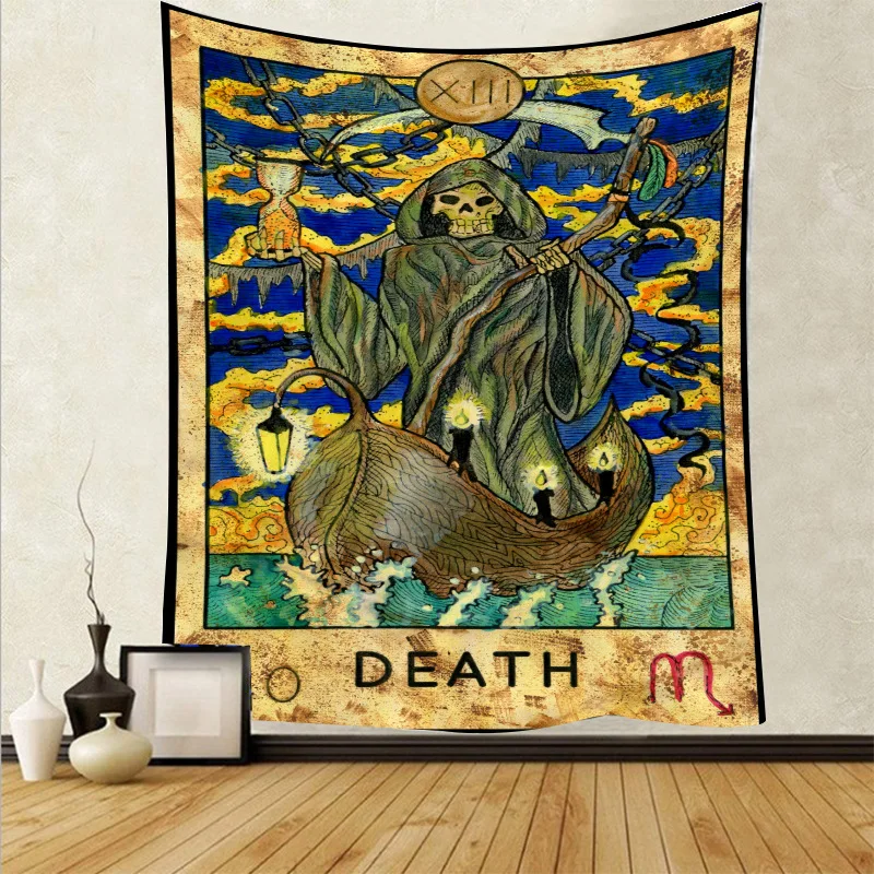 Готический домашний декор художественный гобелен ретро ручная роспись символы