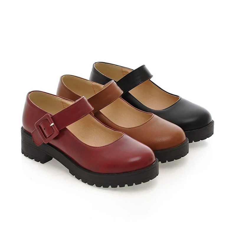 Sungtin высококачественные милые мягкие туфли в японском стиле Мэри Джейн женские