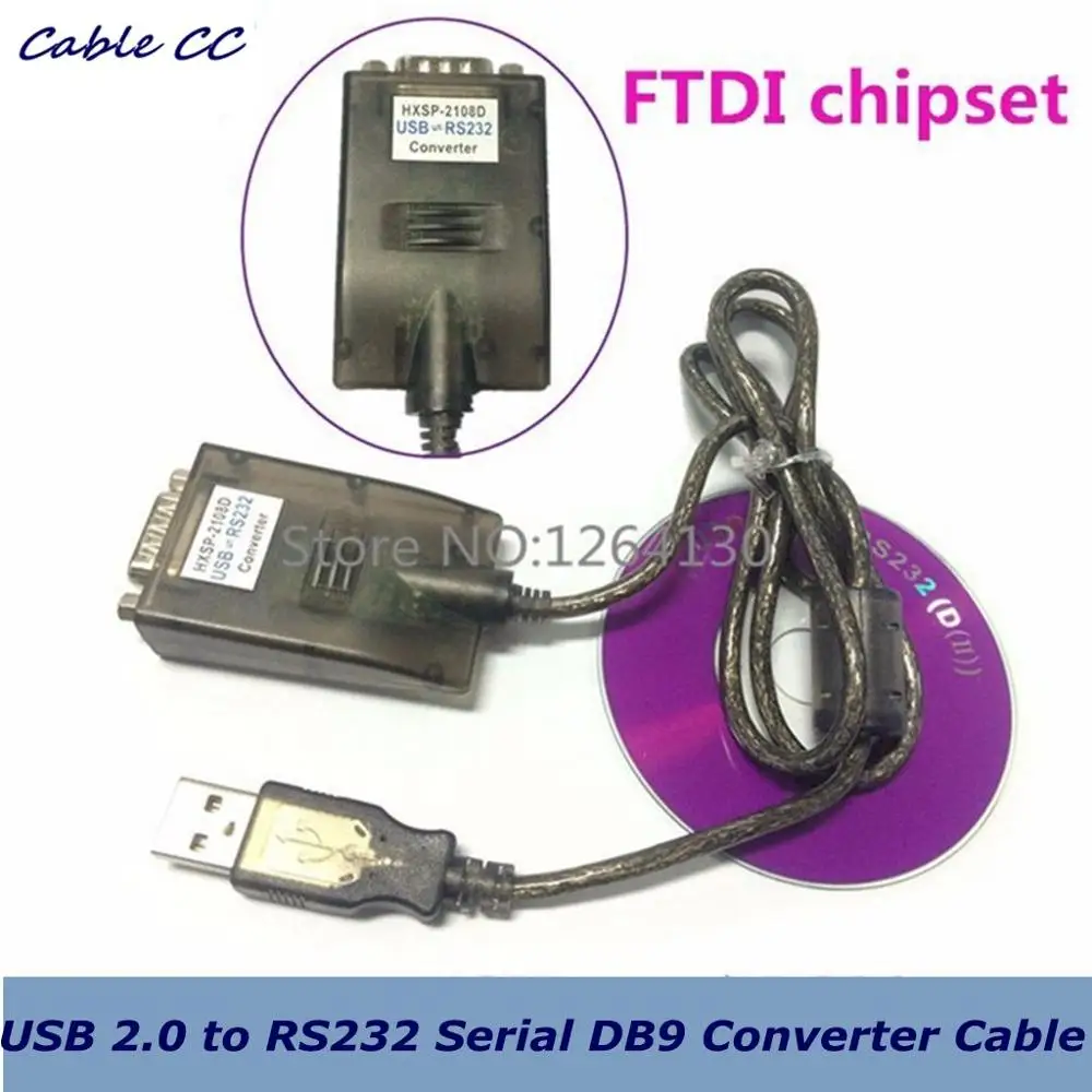 USB 2 0 к RS232 последовательный DB9 конвертер Кабель FTDI FT232RL FT232BL Windows7 64 4 GPS компьютерный