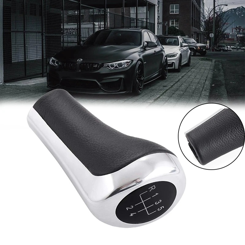 Черный глянец серебристый ручной 5 скоростей MT рычаг переключения передач ручка