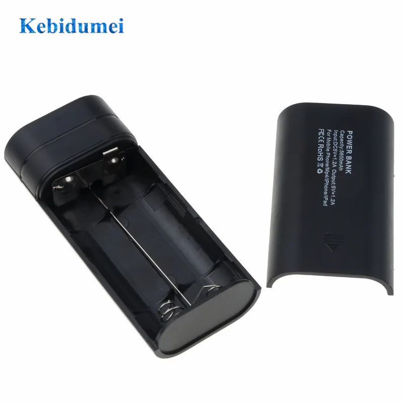 Мини USB порт Kebidumei 2x18650 зарядное устройство держатель Блок питания корпус DIY