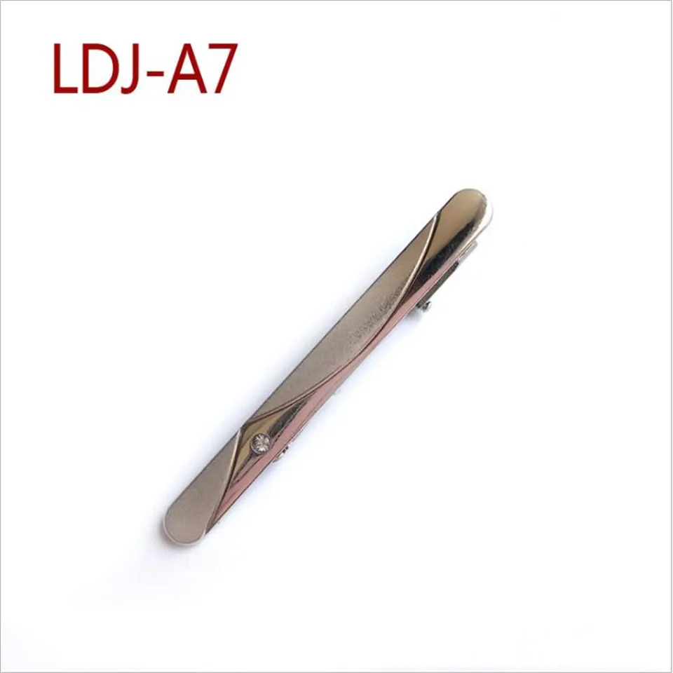 Новое мужское платье Серебряные Зажимы для галстука Изысканная мода Простой