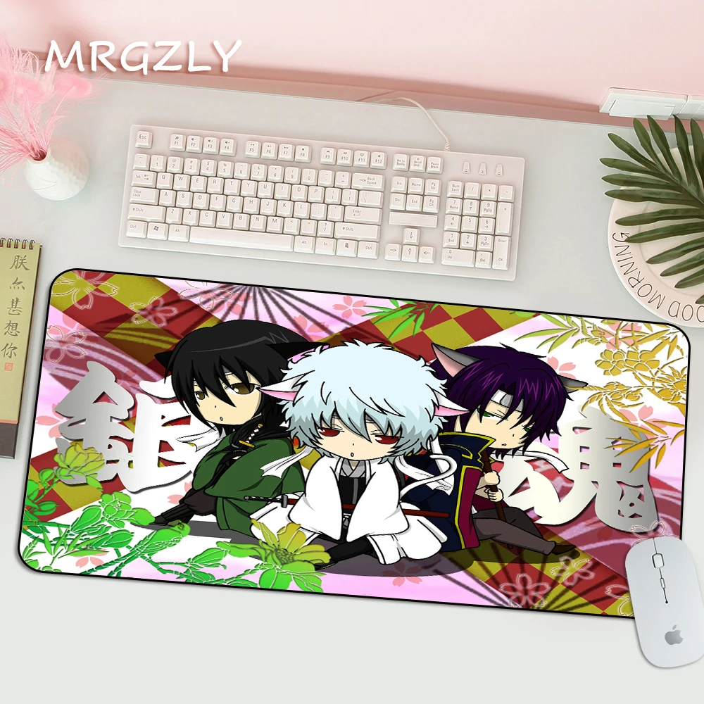 

Hot Pad Anime Gintama Big Mouse Pad 3mm Computer Desk Gaming Carpets Laptop Keycaps Pad on The Table Gaming Tables for Pc