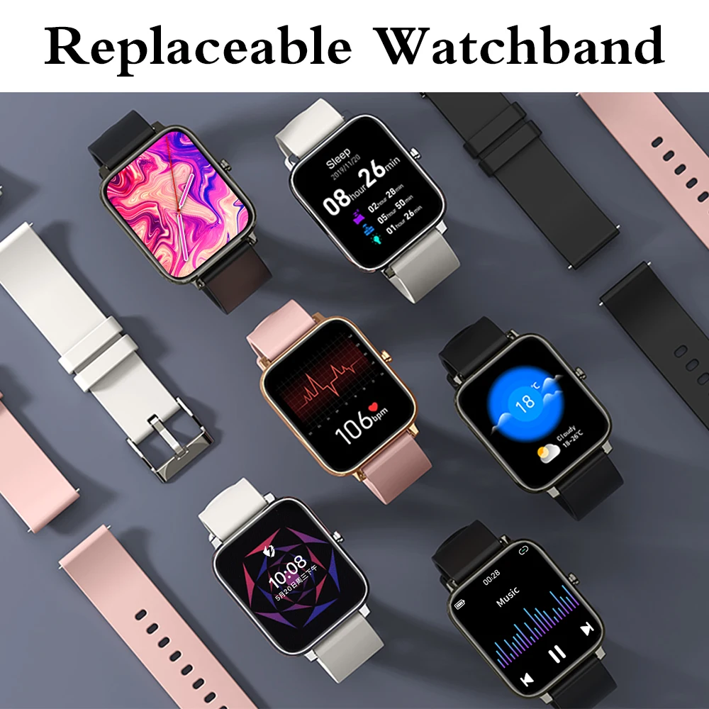 

LF30 Smart Watch 2021 PK Amazfit Bip U pro Smartwatch Men Women 1.78Inch 320*385 DIY Watch Face IP67 Waterproof PK Amazfit Bip s