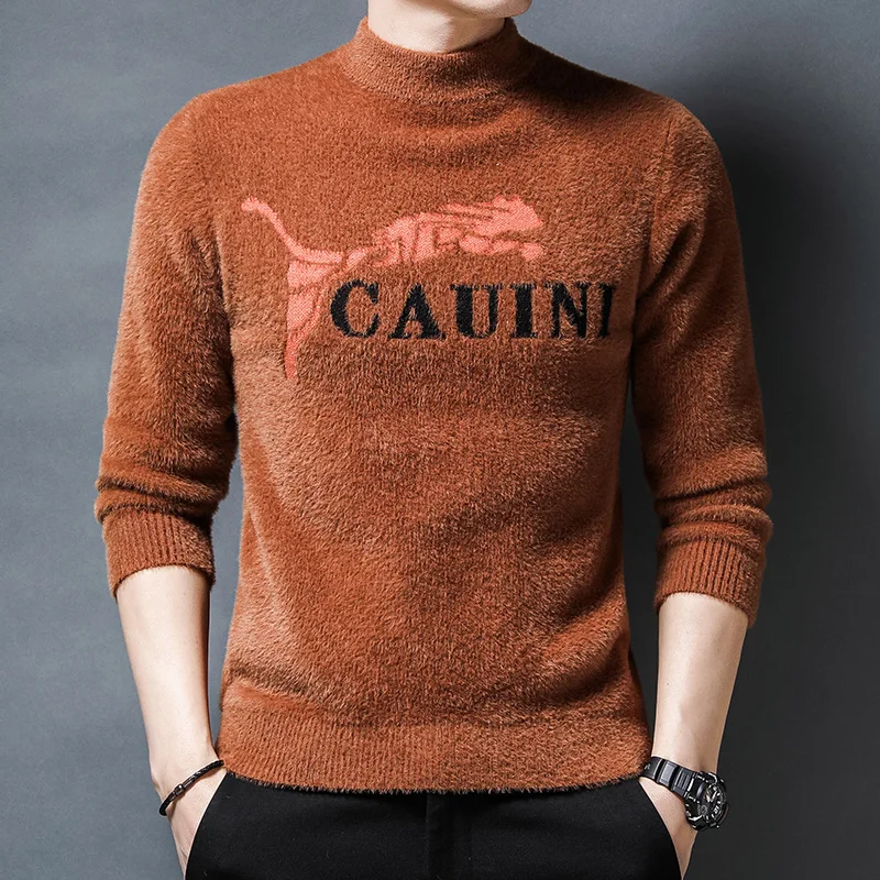 

Thicken Men's Pullover Autumn Winter Joker Warm Knitting Wool O-neck Fashion Casual Korean Hot Sale Quality Male Soft Sweater