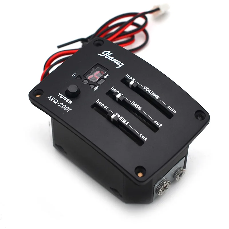 2 диапазона эквалайзера усилитель пиезо сигнала черный для аксессуаров