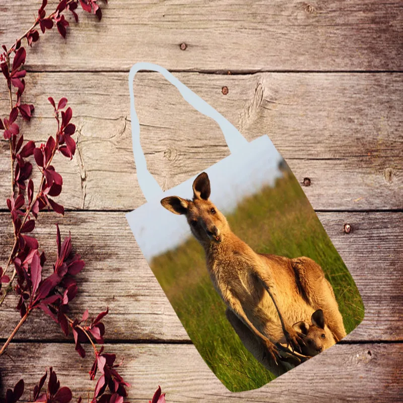 Модная Складная Холщовая Сумка с милыми животными аниме повседневные сумки