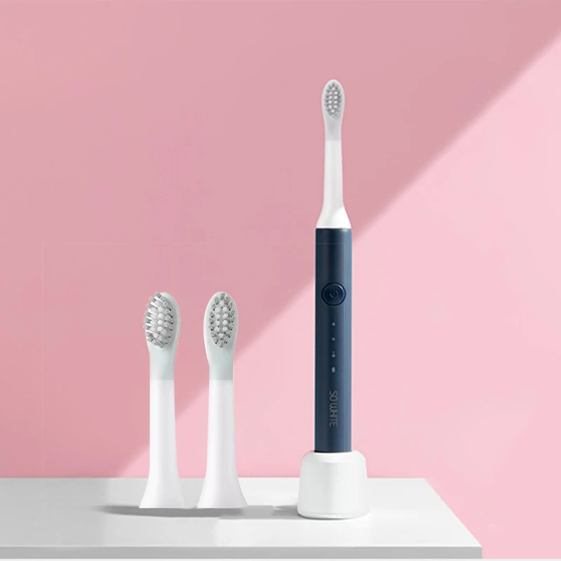 Xiaomi so white sonic автоматическая электрическая зубная щетка sonic are Ultra sonic зубная щетка USB перезаряжаемая Электронная зубная щетка для взрослых - Цвет: blue twoheads