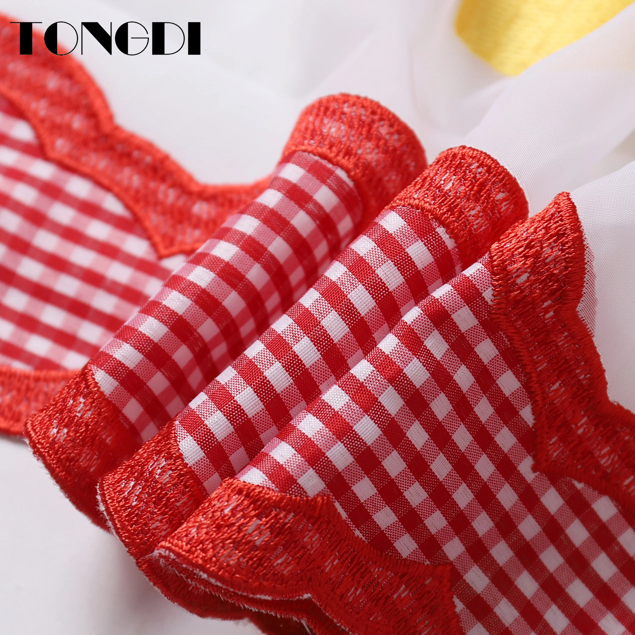 TONGDI домашние кухонные шторы с мультяшным принтом кремовый торт пасторальная