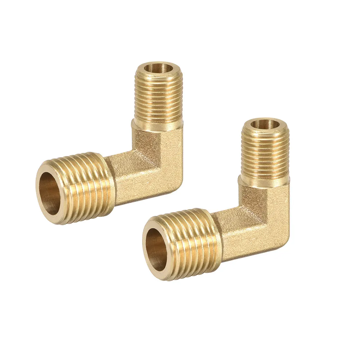 

uxcell Brass Pipe Fitting 90 Degree Elbow G1/8 Male x G1/4 Male 2pcs