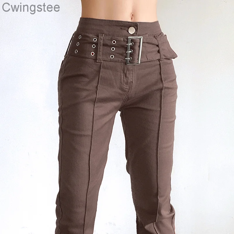 

Vintage Low Waist Y2K Straight Jeans Harajuku Aesthetic 90s Denim Pants Streetwear Grunge Chic Cargo Sweatpants