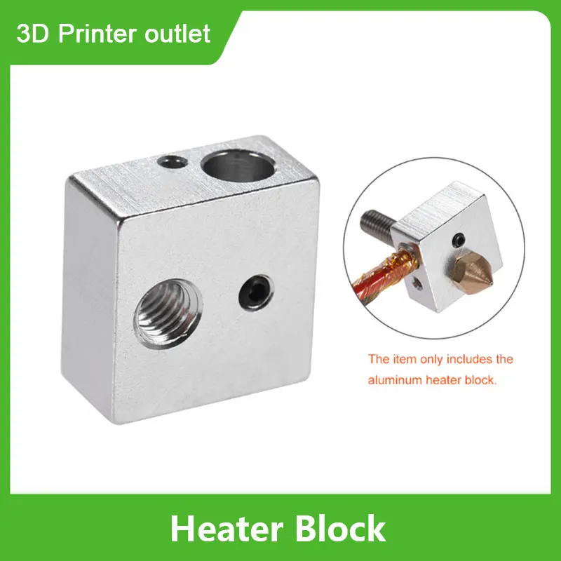 Детали для 3D-принтера подогревательный блок экструдера MK7 MK8 | Компьютеры и офис