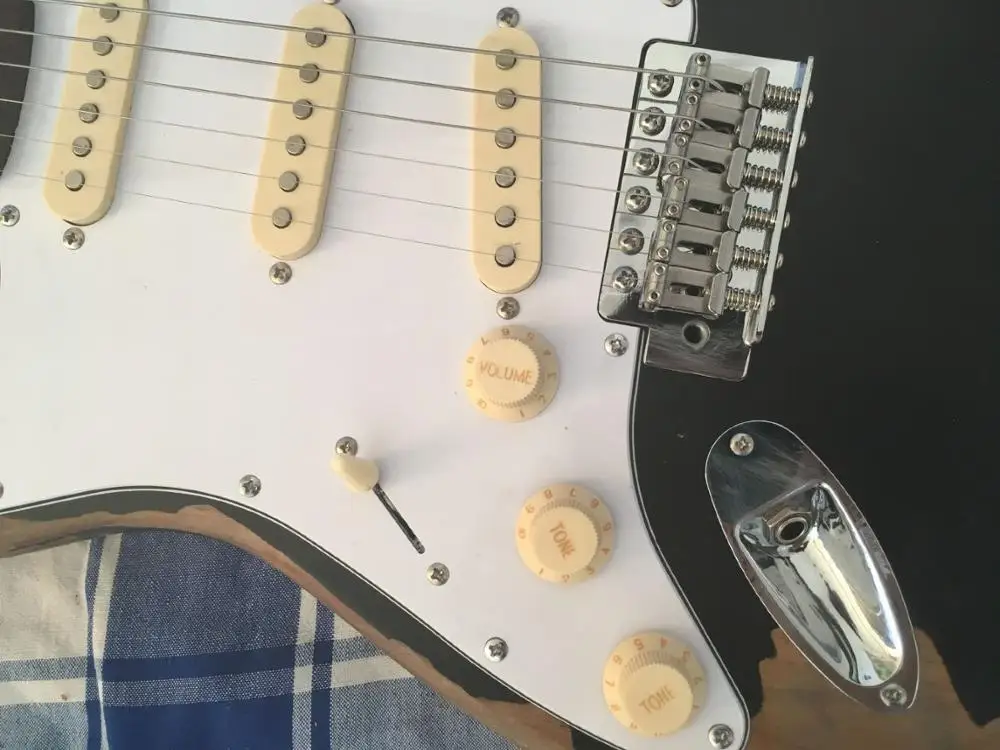 Левосторонняя электрогитара ручной работы relic guitar Ash body custom body старая аппаратная гитара