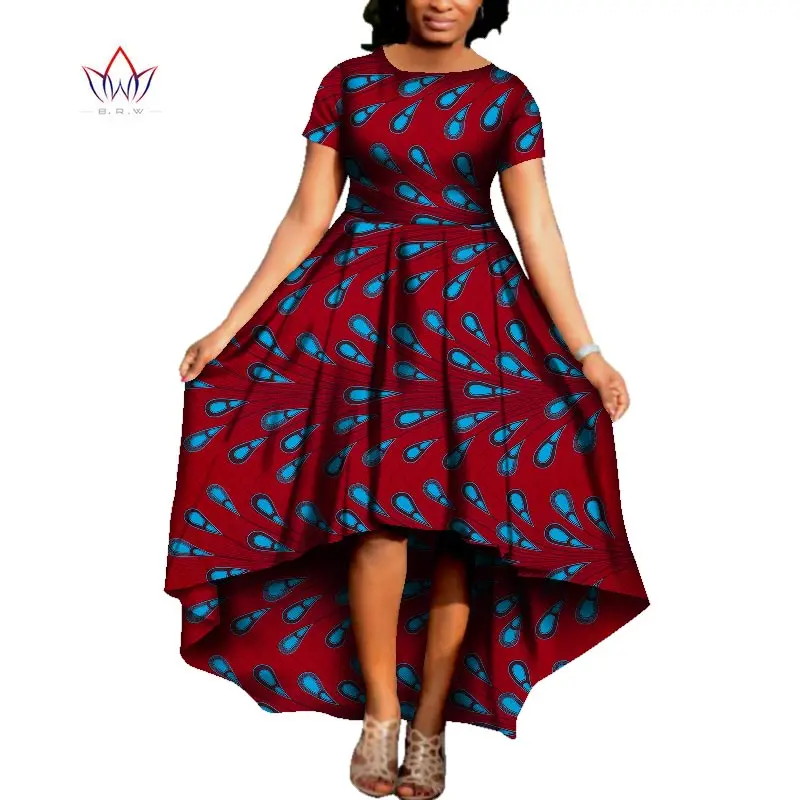 Африканское женское платье с круглым вырезом традиционная африканская одежда