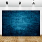 Фон для фотосъемки Laeacco, темно-синий градиент, однотонная стена из денима, абстрактный Рисунок, портретный фон для фотостудии
