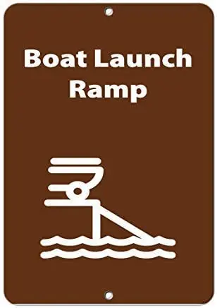 

NA Tie Guanyin Safety Signs Boat Launch Ramp Notice Sign Hanging Sign Tin Label Fire Metal Tin Label 8 X 12 Inches Iron Painting