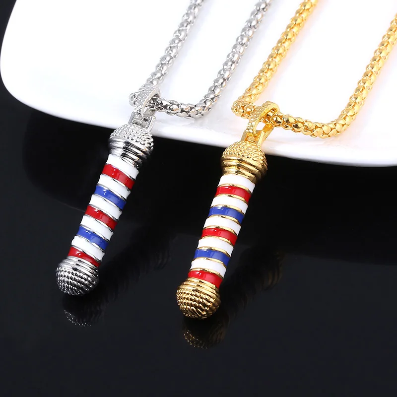 Модные ювелирные изделия Золотая Парикмахерская Польша 3D ожерелье 2 стиля