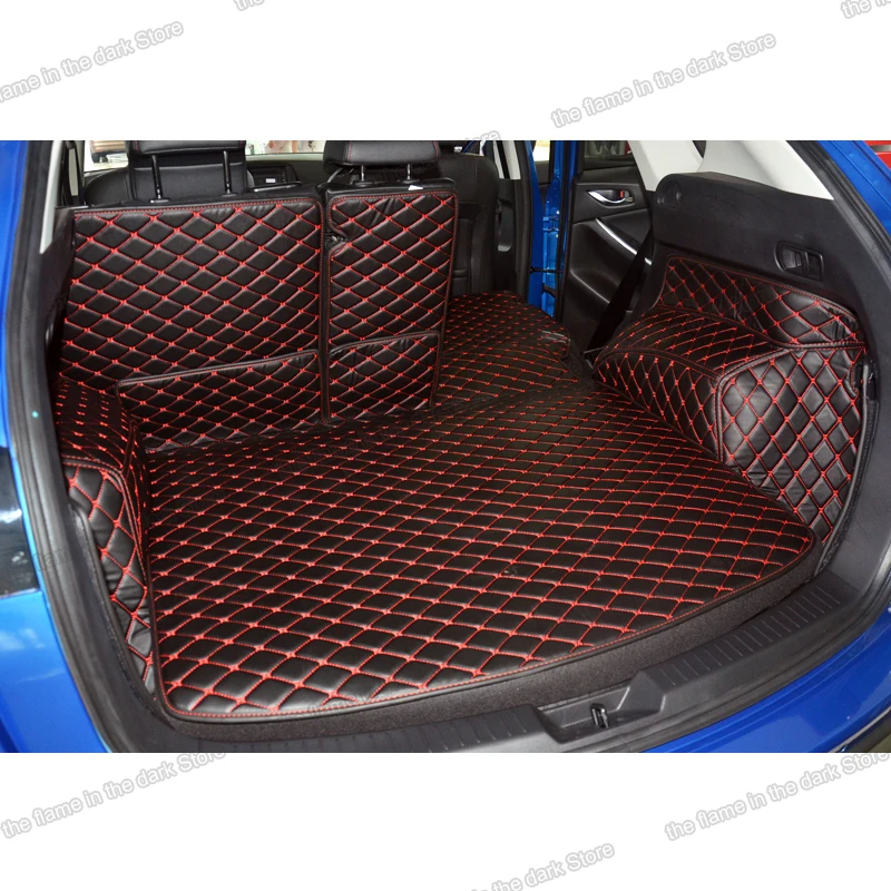 Lsrtw2017 для Mazda Cx 5 Cx5 2012 2013 2014 2015 2016 2017 кожаный коврик багажника автомобиля Коврики